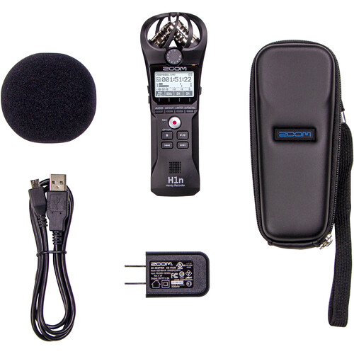 Zoom H1n-VP ručni snimač + Windscreen, AC Adapter, USB Cable & Case - 5